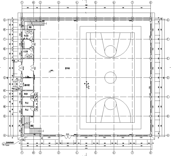 尚志市希望中學(xué)體育館平面布置圖